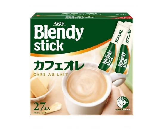 207905：AGF ブレンディスティック カフェオレ 27本入 / AGF Blendy Stick Cafe Au Lait (Set of 27)