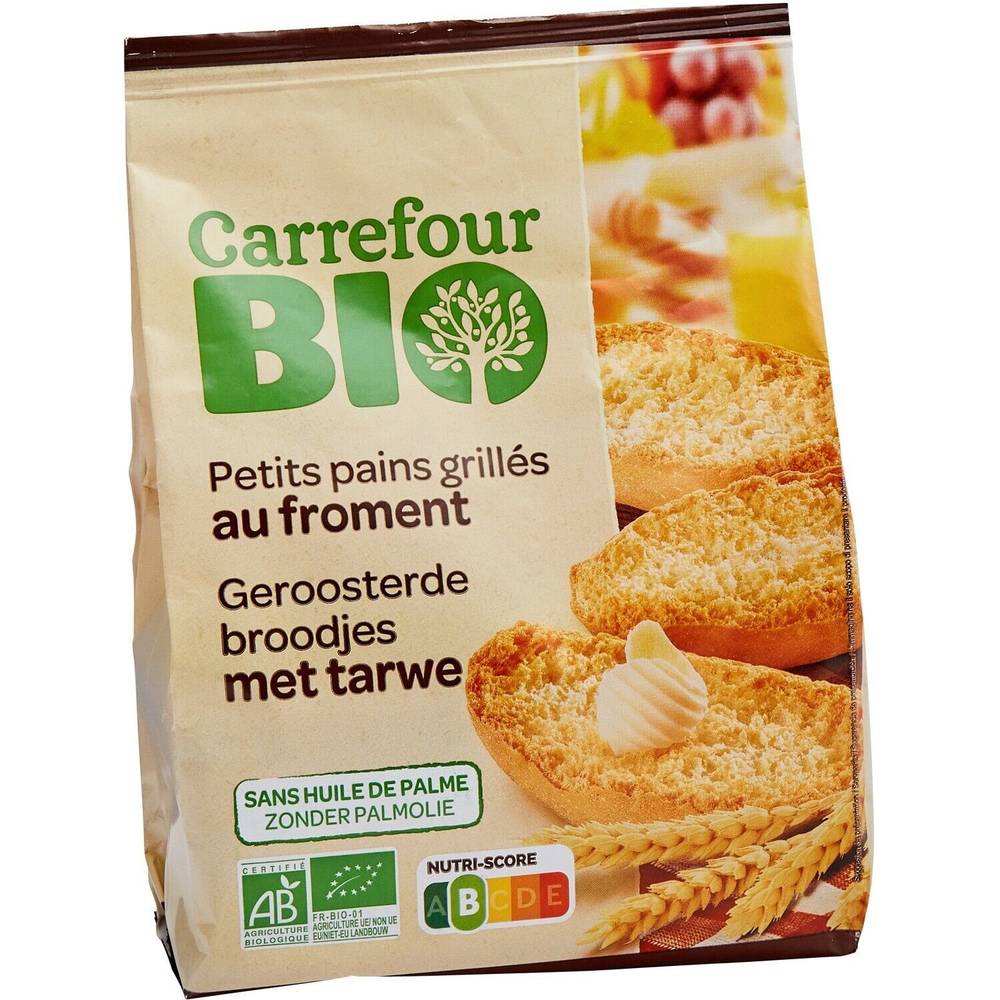 Carrefour Bio - Petits pains grillés au froment