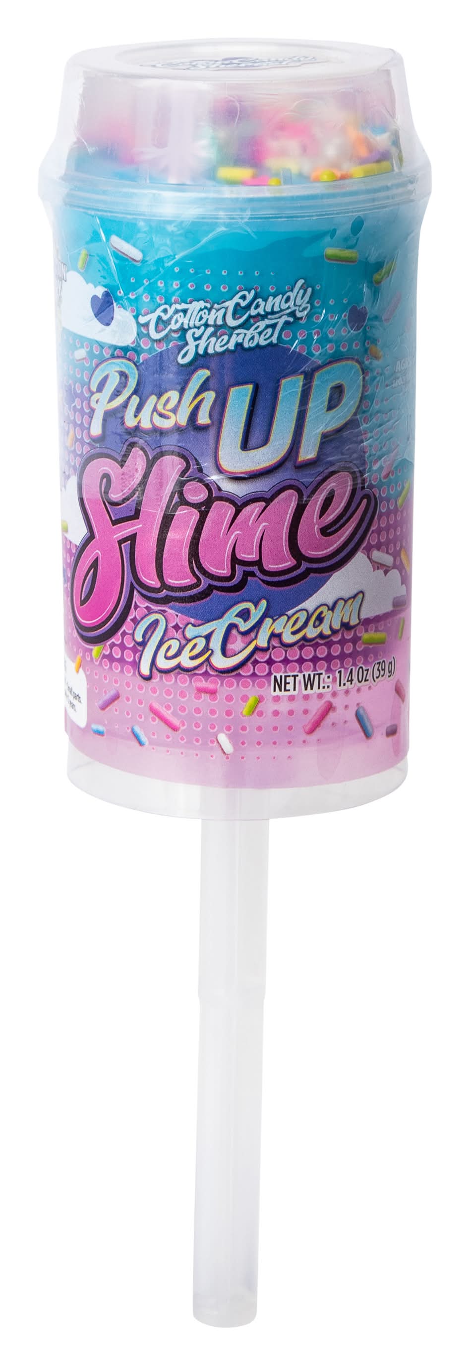 Push Up Slime Ice Cream 1.4oz Cotton Candy Sherbet