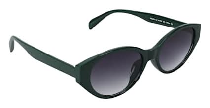 Juniors Cat Eye Sunglasses Dark Green
