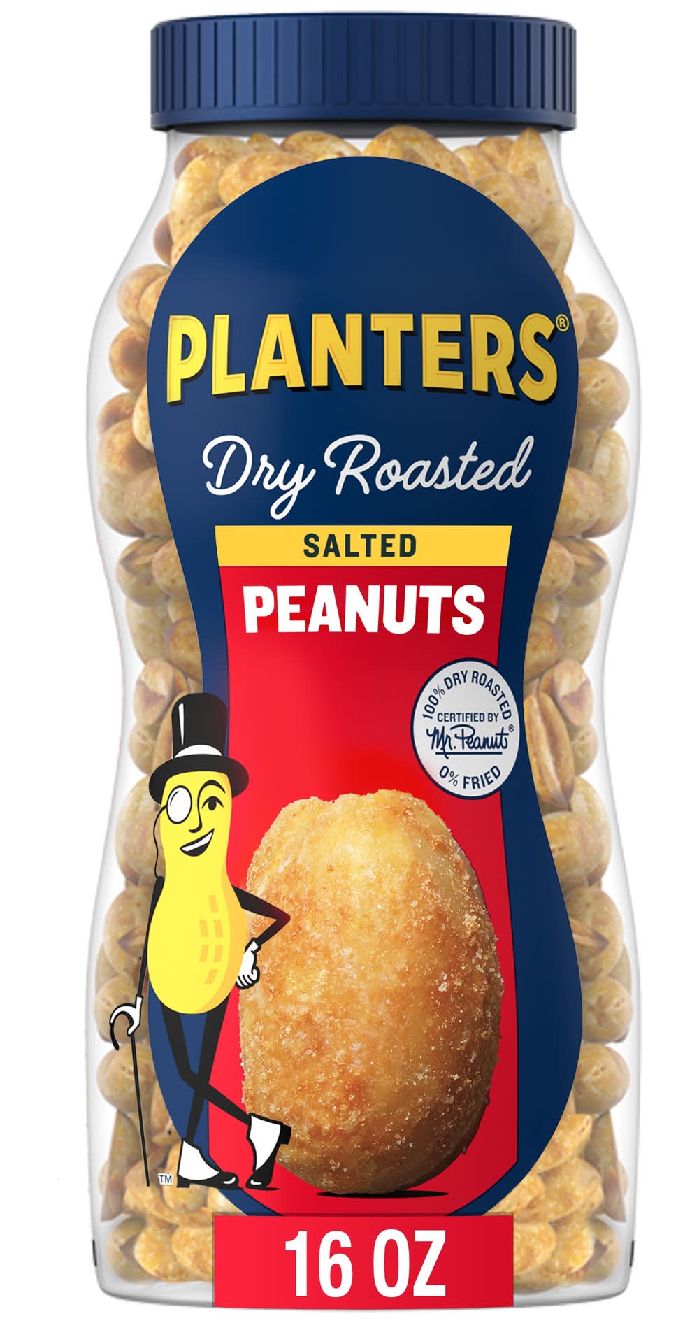 Planters Dry Roasted Peanuts, Salted (16 oz)