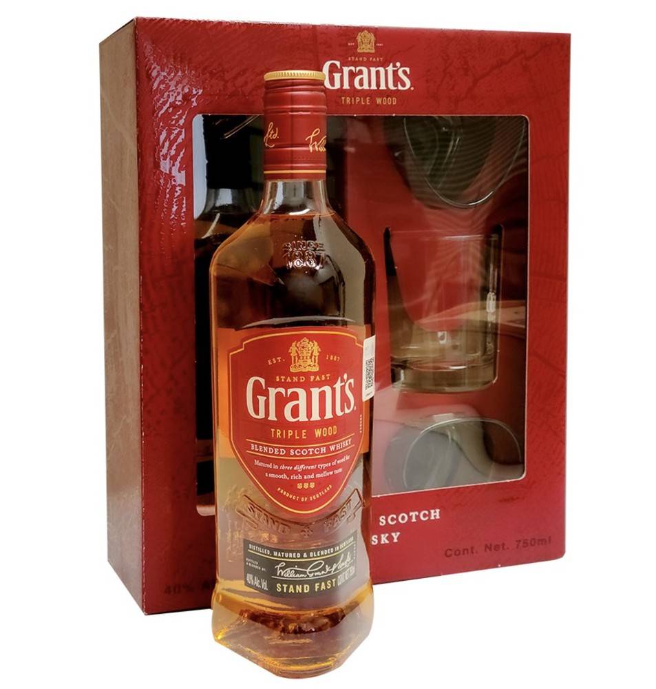 Grant's Whisky triple wood + vasos Delivery Near Me | Order Online