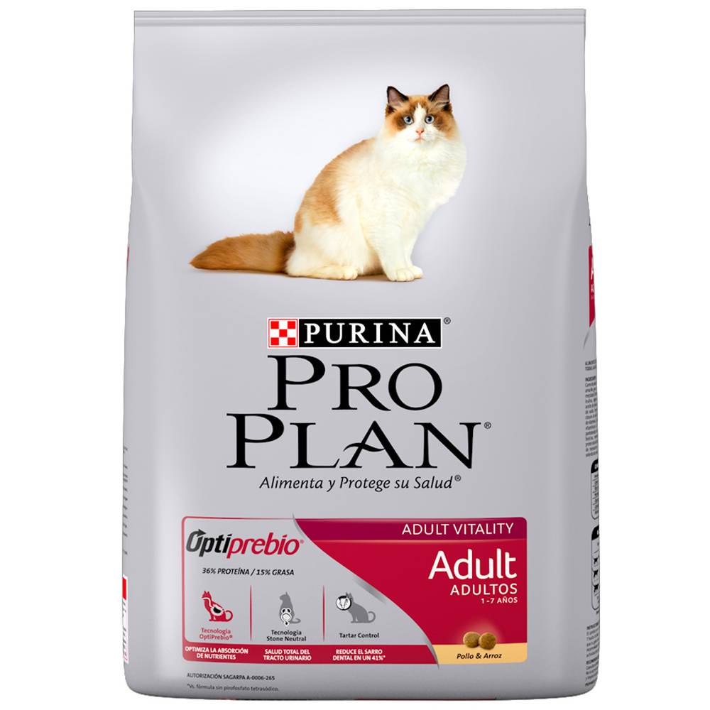 Pro plan alimento seco para gato adulto (costal 7.5 kg)