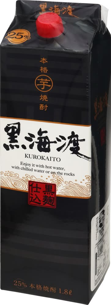 本格芋焼酎黒海渡25度1800ML JAN：4971980935421 Delivery