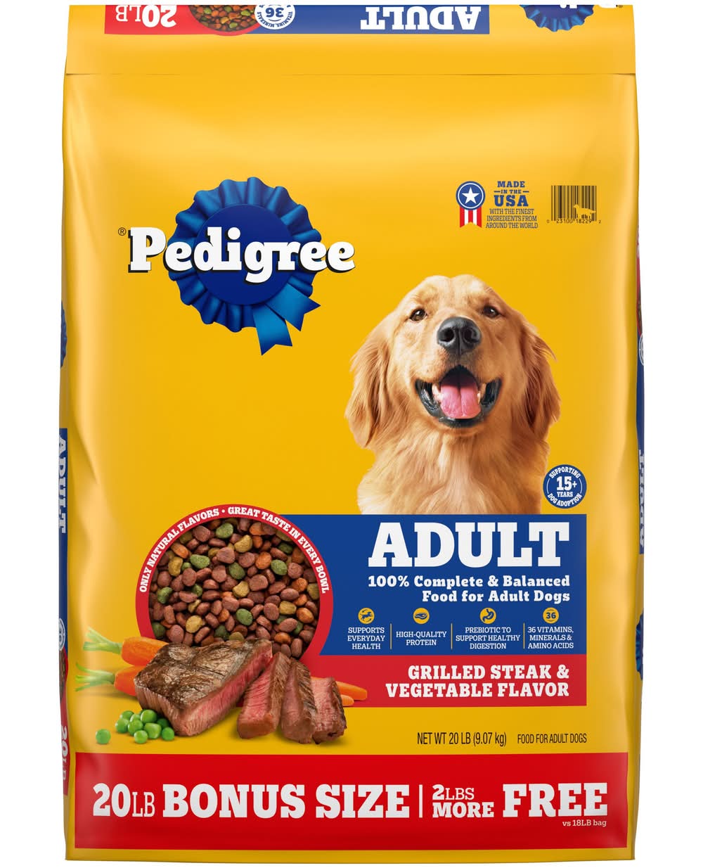 Mars Pet Care Adult steak Dog Food 20-lb