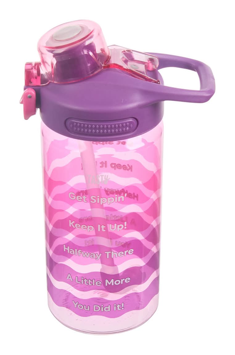 Kids Water Bottle With Straw 1 Ct - Assorted