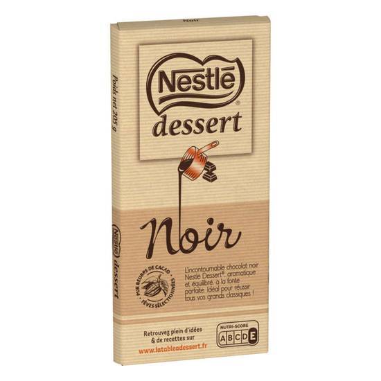 Nestle dessert tablette de chocolat pâtissier noir pur beurre de cacao 205 g