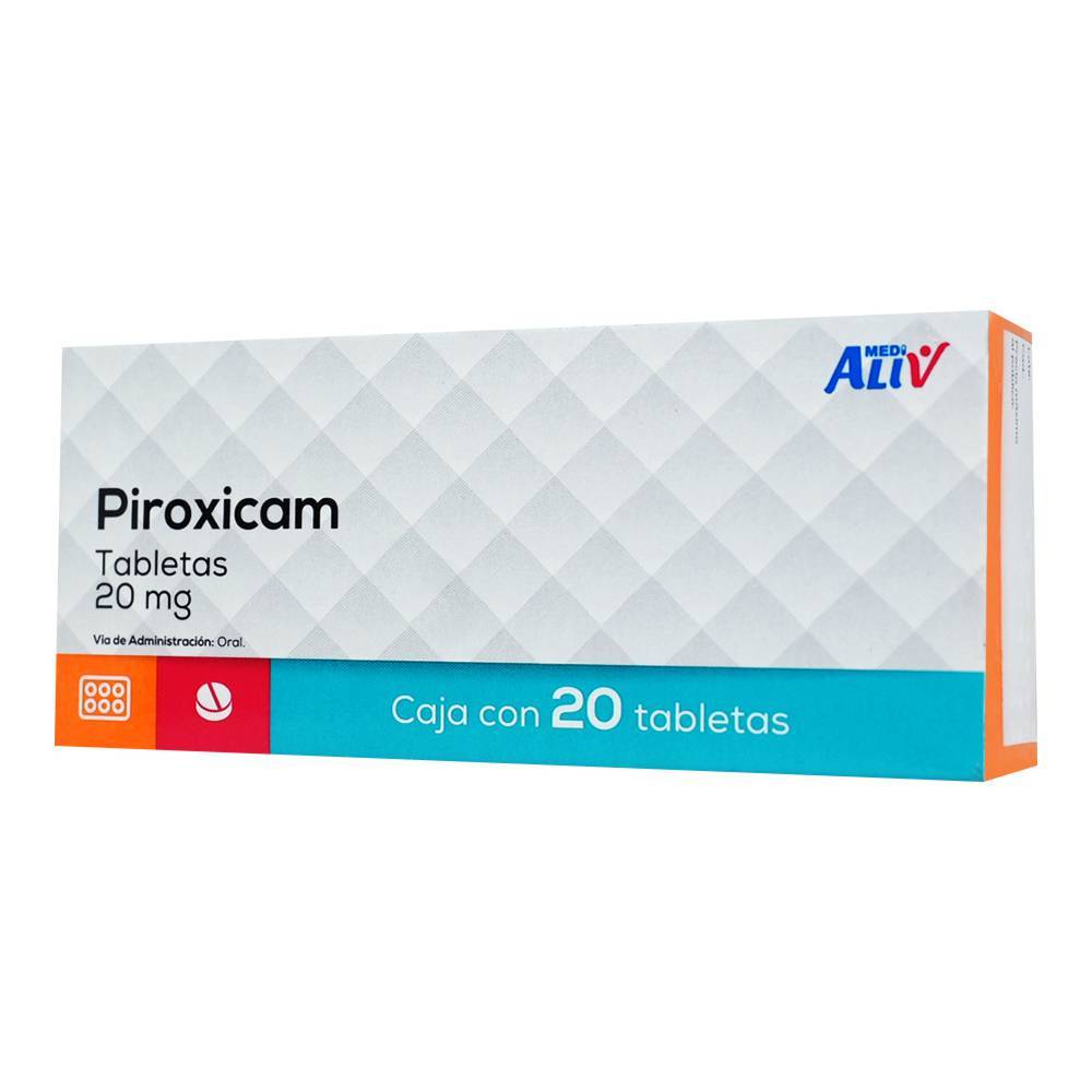 Medialiv piroxicam tabletas 20 mg (20 piezas)