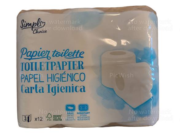 Simpl - Papier toilette 3 plis (blanc)