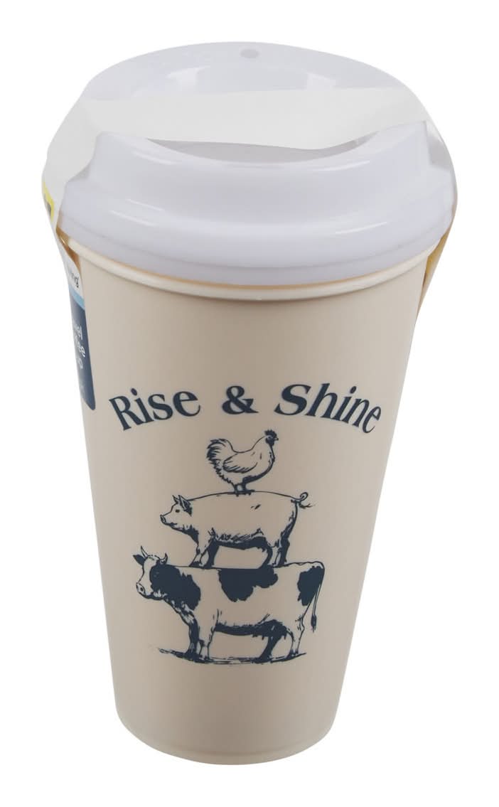 TrueLiving On the Go Coffee Mugs With Lid, Assorted (2 ct)