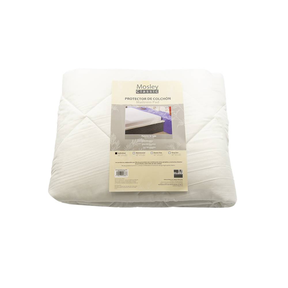 Mosley protector de colchón nylon individual (1 pieza)