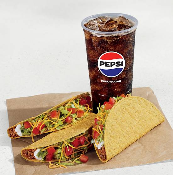 3 Crunchy Tacos Supreme® Combo
