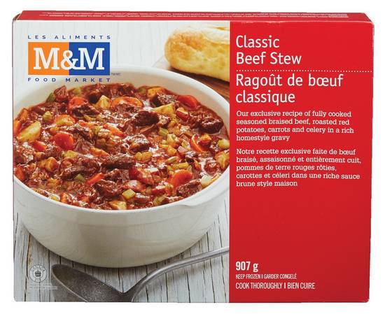 M&m food market ragoût de boeuf classique (907gr.) - classic beef stew (907 g)