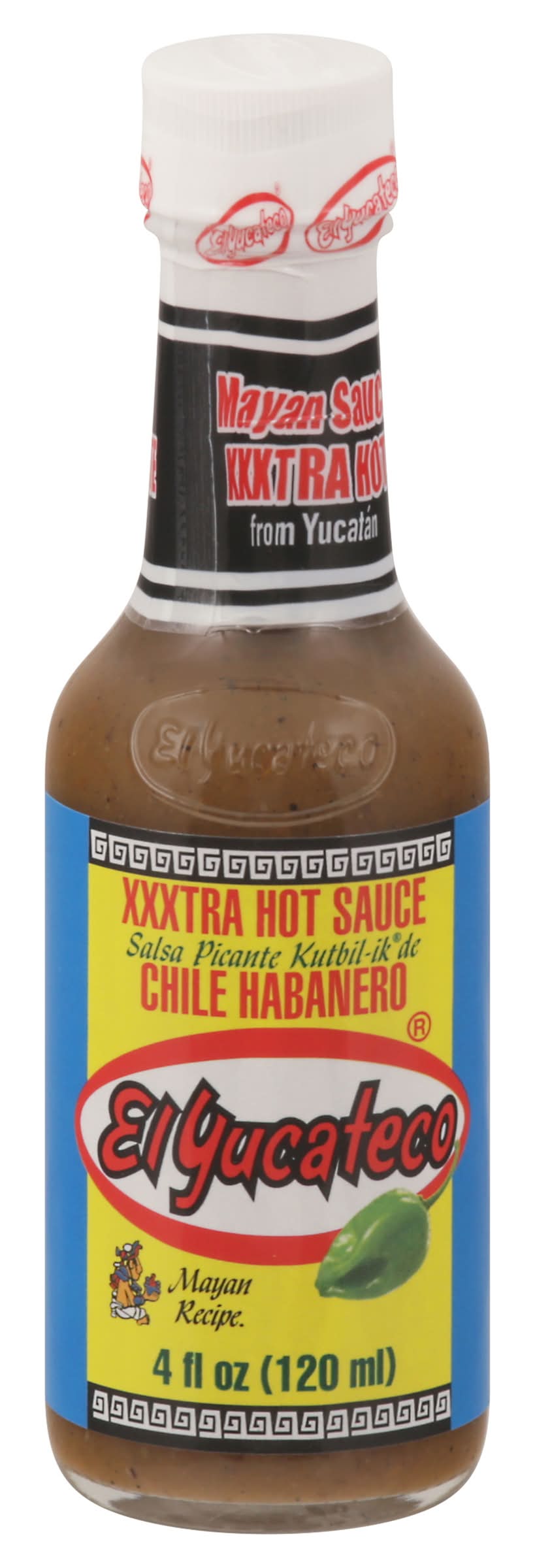 El Yucateco Xxxtra Hot Chile Habanero Sauce (4 fl oz)