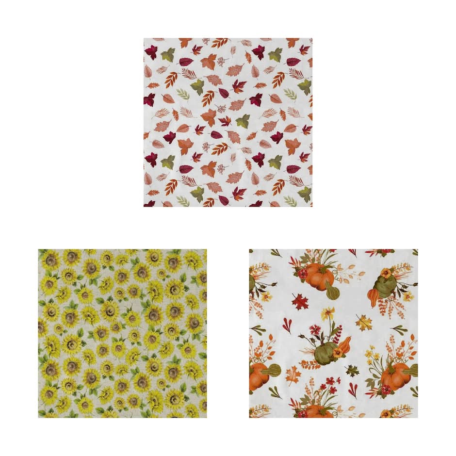 Harvest-themed Tablecloth, Assorted Designs.