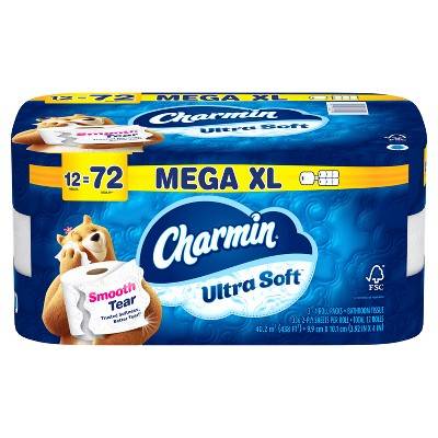 Charmin Ultra Soft Toilet Paper, XL (12 ct)