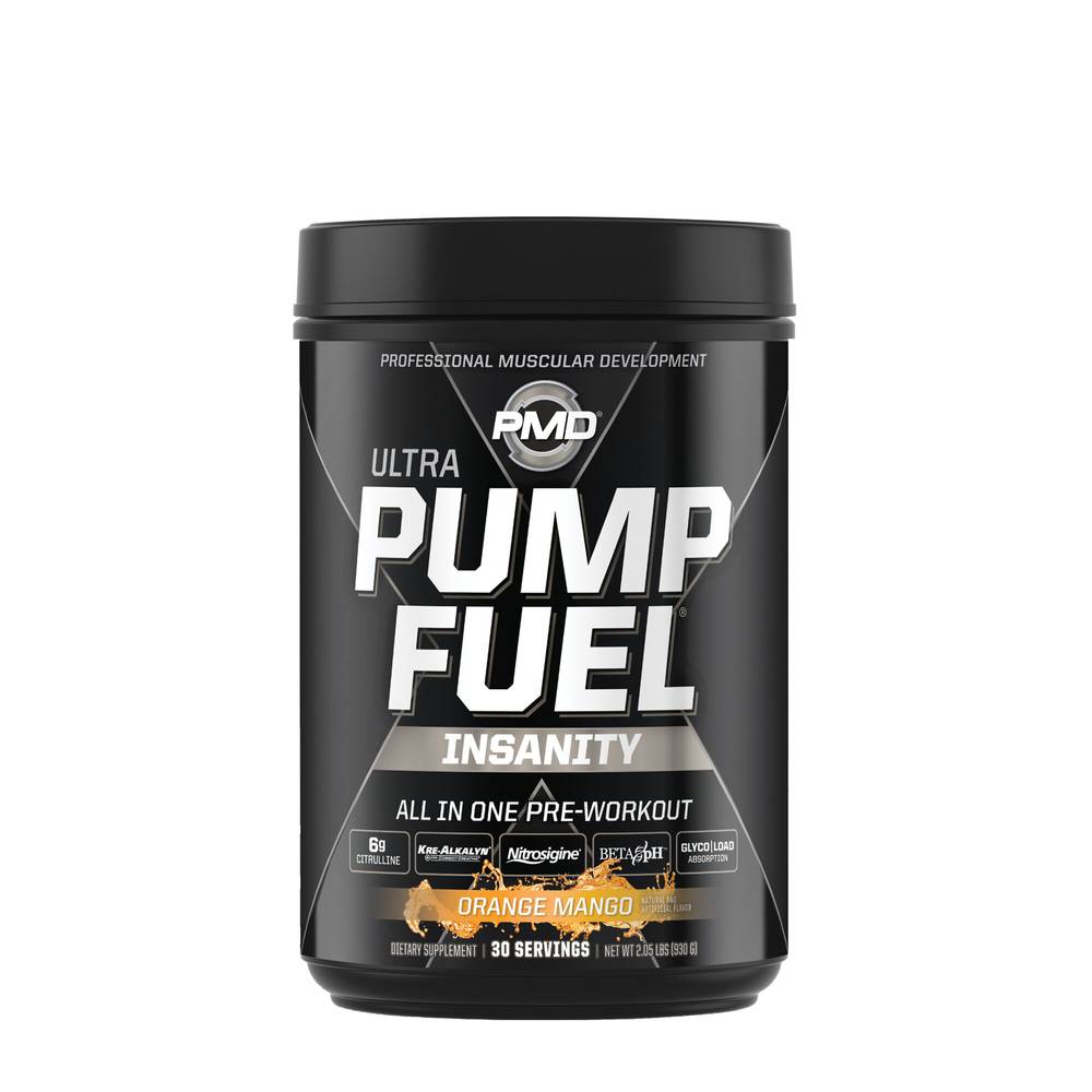 Pmd Ultra Pump Fuel Pre-Workout Dietary Supplement Powder (orange-mango)