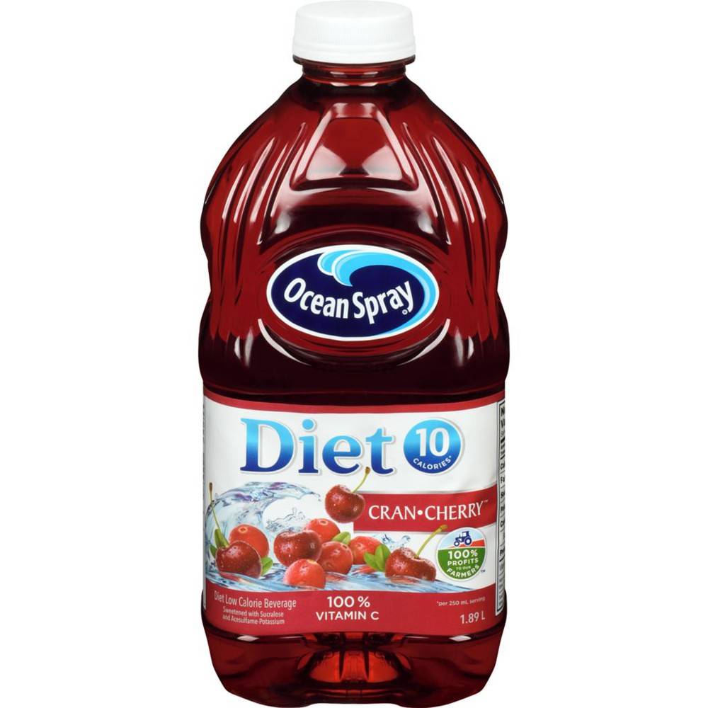 Ocean Spray Juice Drink, Diet Cranberry Cherry (1.89 L)