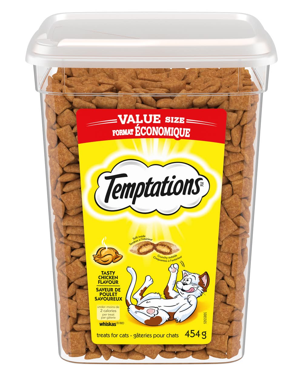Whiskas Temptations Tasty Tub, Chicken (454 g)