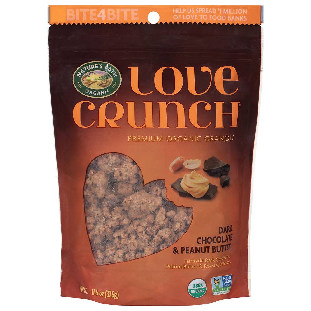 Nature's Path Love Crunch Dark Chocolate & Peanut Butter Granola