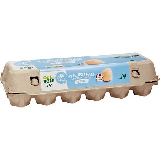 Carrefour Classic' - Œufs frais de poules élevées au sol (12)