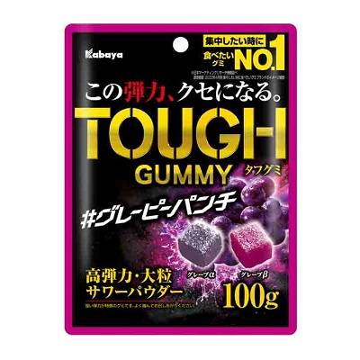 カバヤ　タフグミ　グレーピーパンチ　１００ｇ