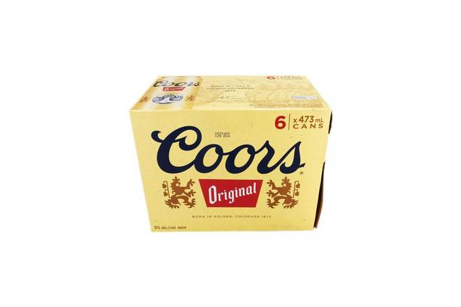 Coors Original Beer Cans (6 x 473 ml)