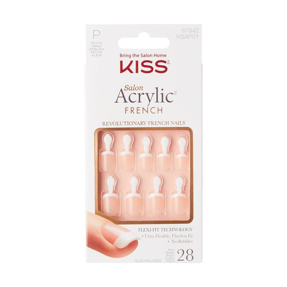 KISS Salon Acrylic French Revolutionary Nails (28 ct)