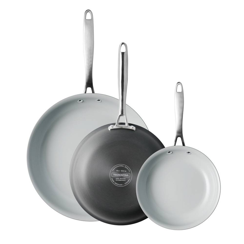 Tramontina Aluminum Ceramic Nonstick Fry Pan Set (3 ct)