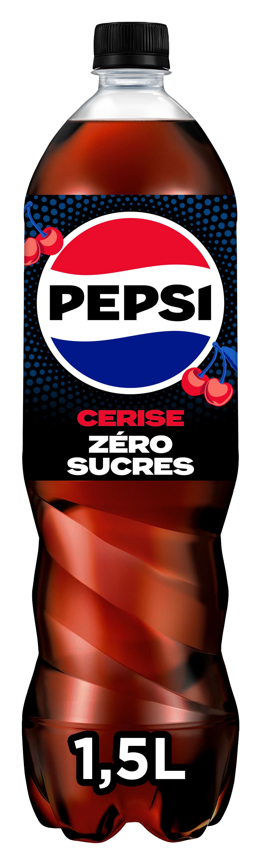 Pepsi Max - Boisson gazeuse rafraîchissante goût cerise (1,5L)