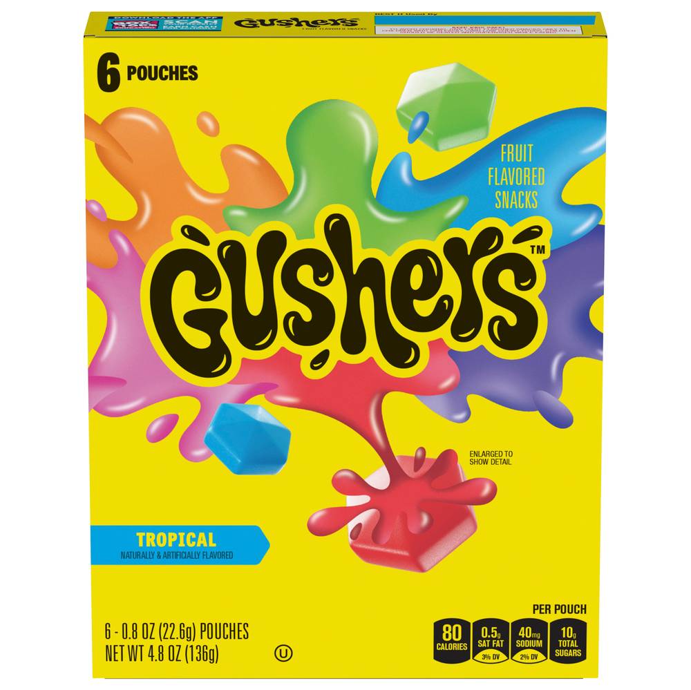 Gushers Fruit Snacks (6 ct) (tropical)