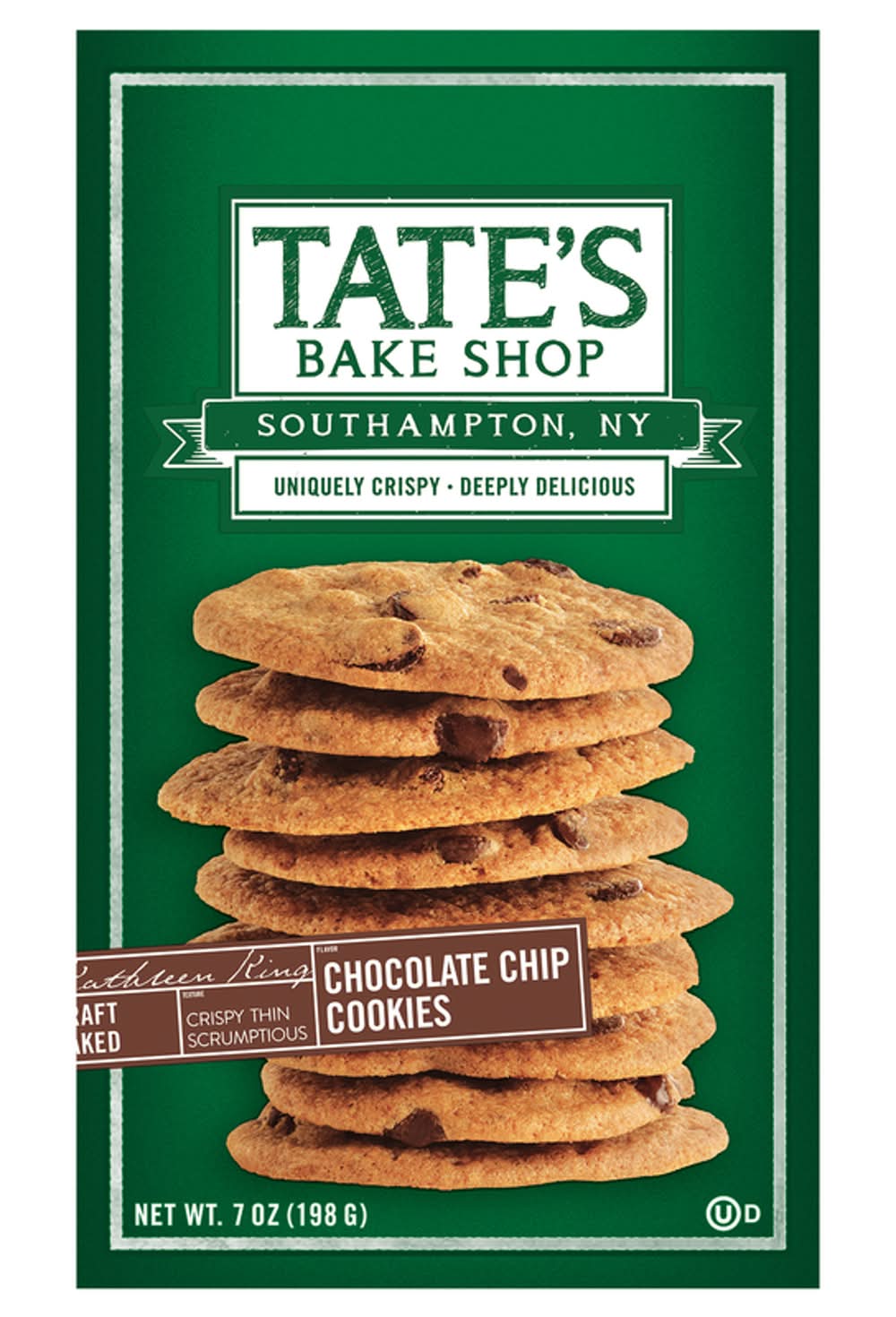 Tate'S Bake Shop Chocolate Chip Cookies 7 Oz Bagged