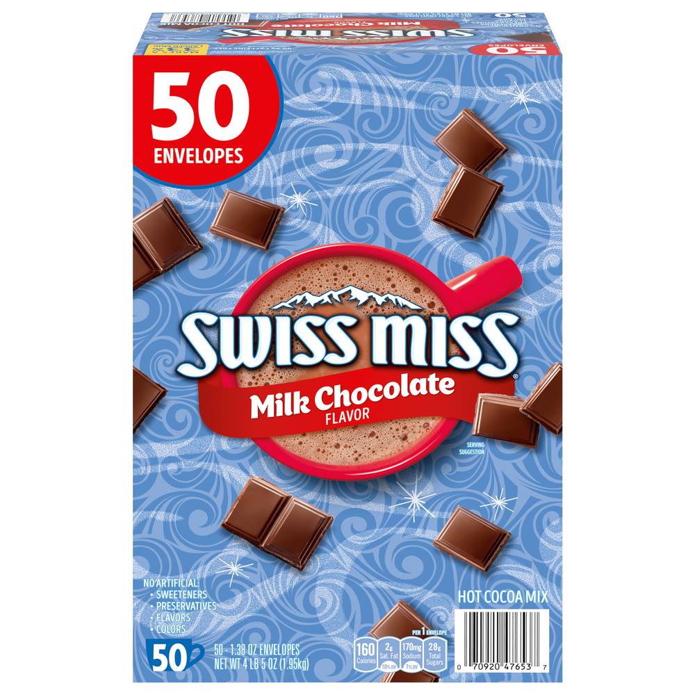 Swiss Miss Hot Cocoa Mix, Milk Chocolate (68.7 oz, 50 ct)