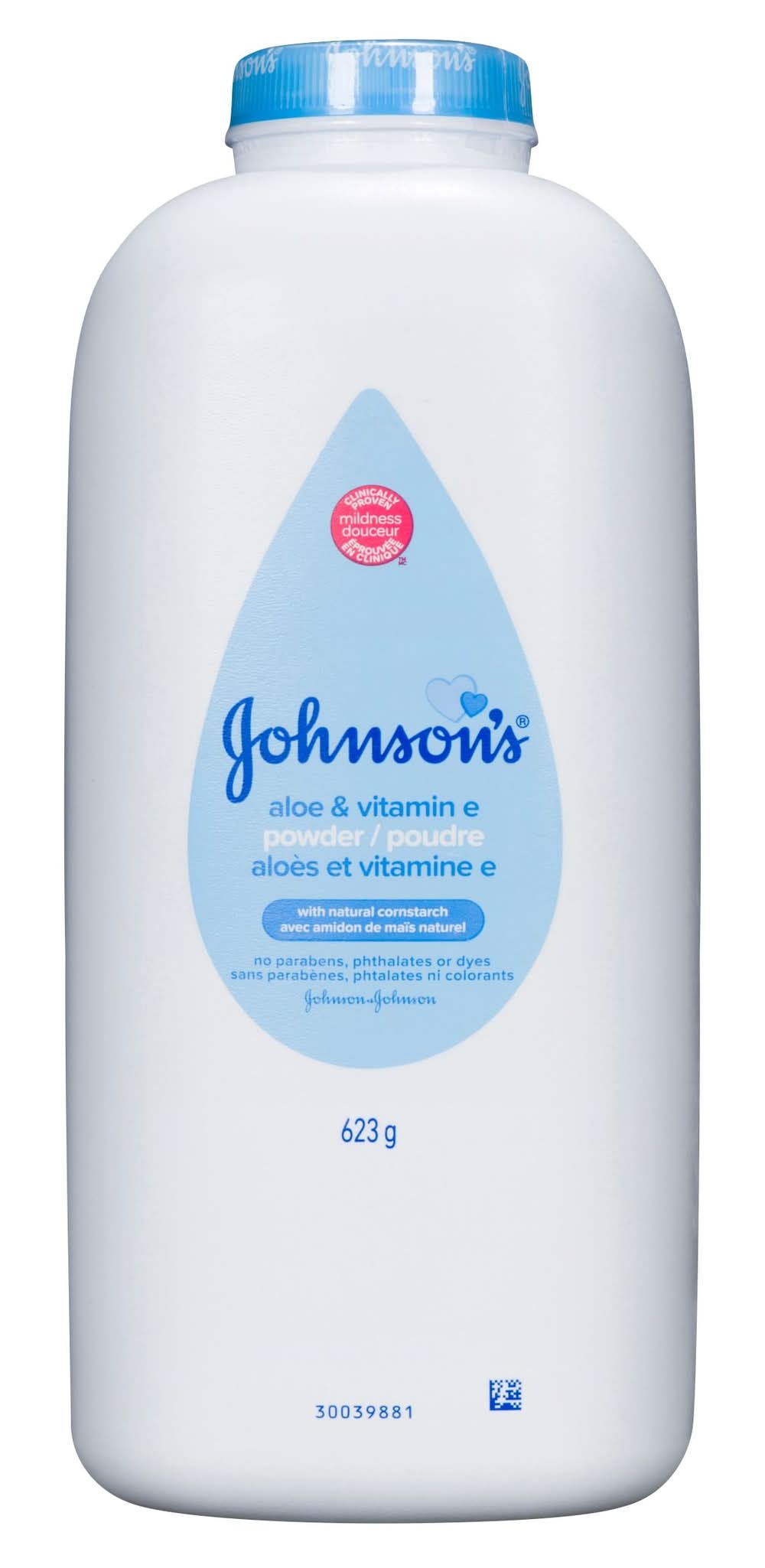 Johnson's poudre d'amidon de maïs pur pour bébés, avec aloès et vitamine e (623 g) - pure corn starch baby powder, aloe & vitamin e (623 g)