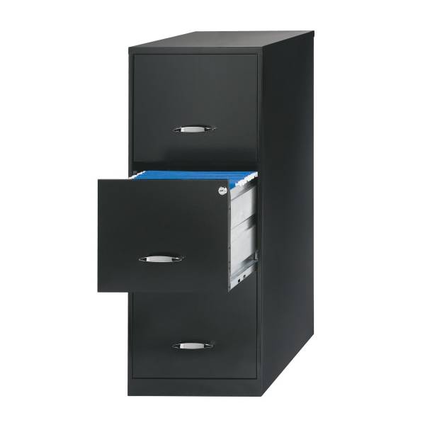 Realspace 18"d Vertical 3-drawer File Cabinet
