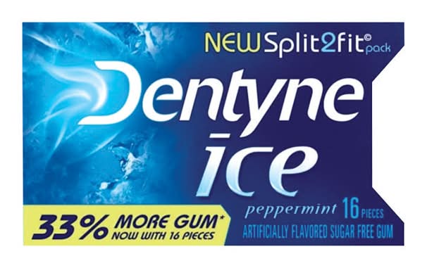 Dentyne Ice Sugar Free Peppermint Chewing Gum 16 Pk