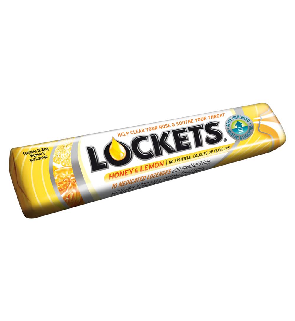 Lockets honey & lemon 10s (G)