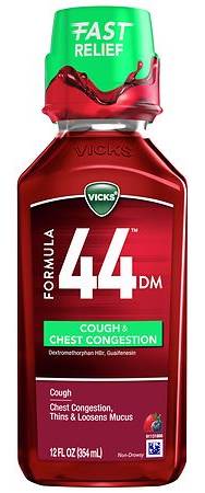 Vicks Cough & Chest Congestion Liquid Cherry Berry (12 fl oz)