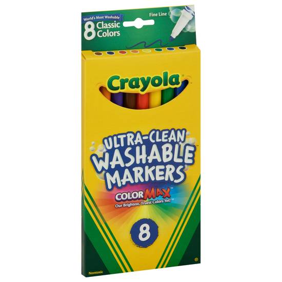 Crayola Color Max Ultra-Clean Washable Markers (8 ct)