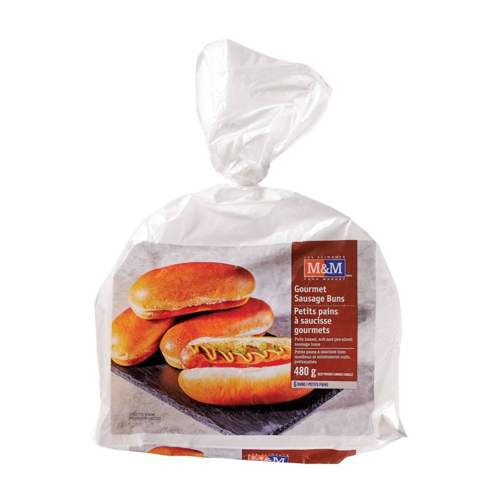 M&M Food Market · Gourmet Sausage Buns (480g)