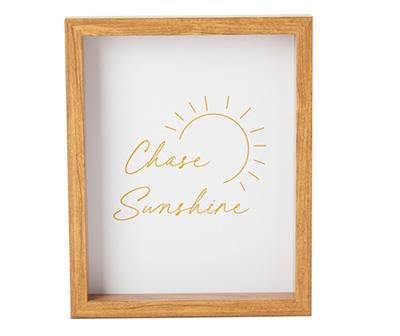 "Chase Sunshine" White & Yellow Sun Wall Plaque