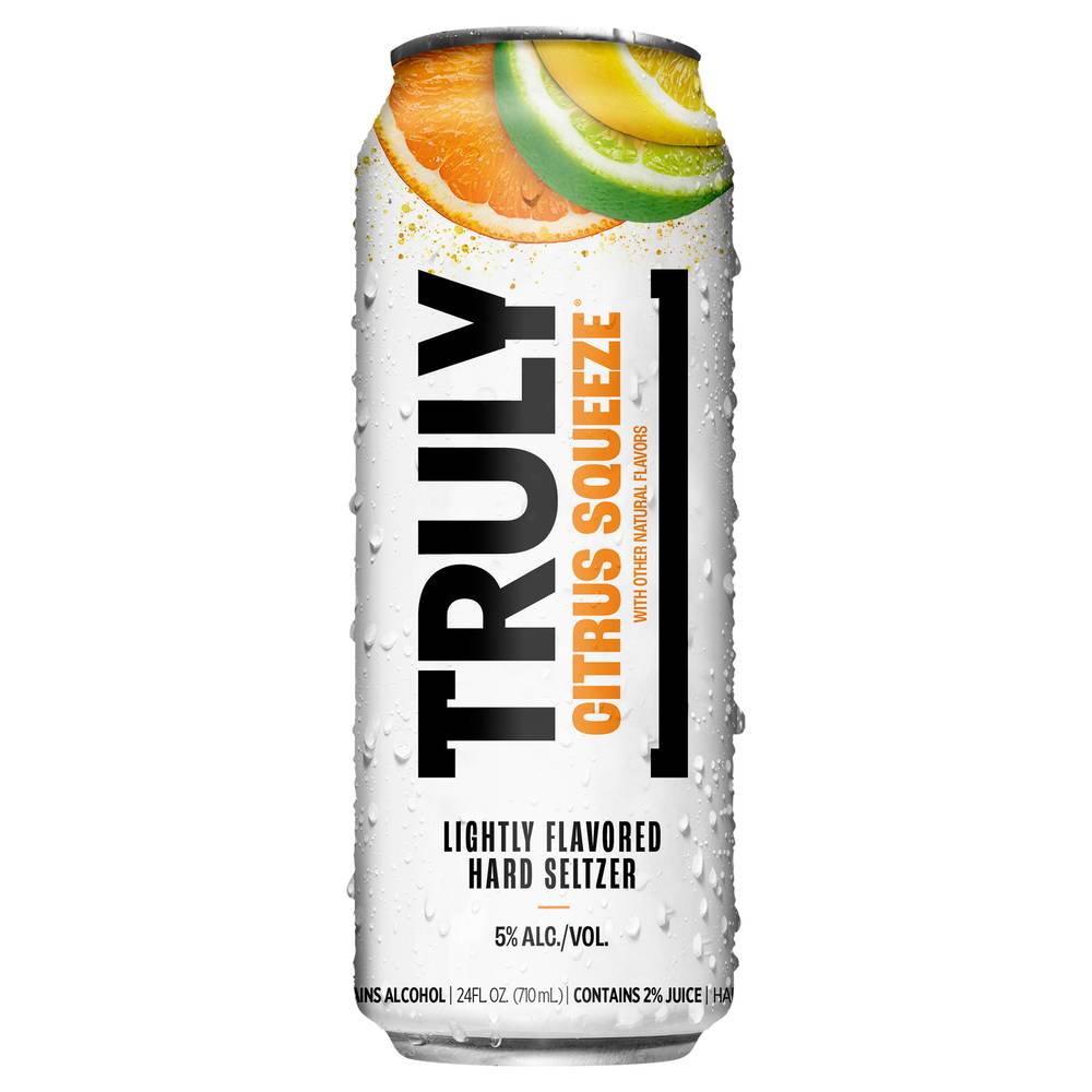 Truly Hard Seltzer Citrus Squeeze, Orange-Lemon-Lime (24 fl oz)