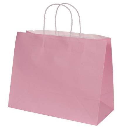 Bolsa de papel para regalo 25x32x15cm - rosa (1pz)