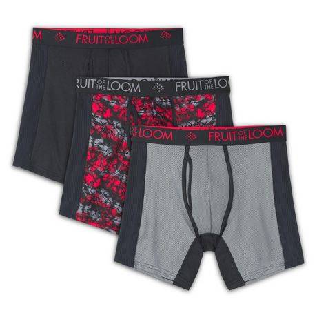 Fruit of the Loom Men's Breathable Micro-Mesh Boxer Briefs (3 ct)