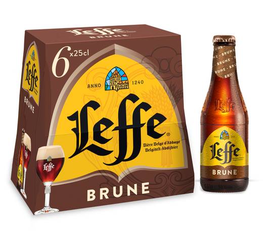 Leffe - Brune bière  ( 6 pièces,250ml )