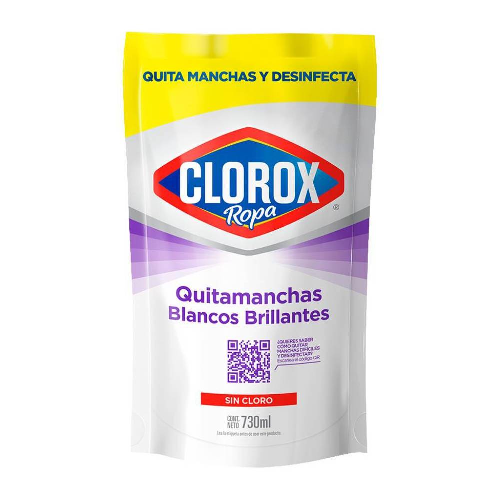 Clorox quitamanchas para ropa blanca