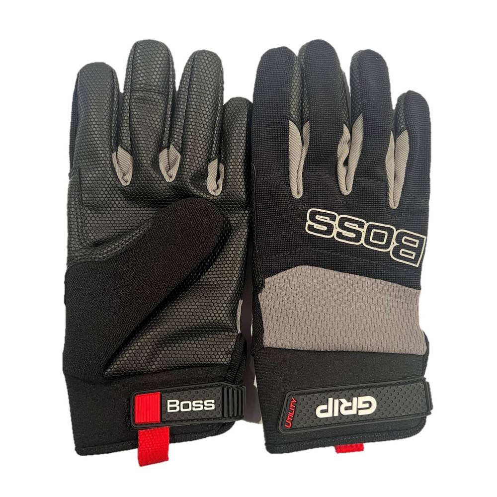 Boss Large Black Synthetic Leather Gloves, (1-Pair) | B52334-L