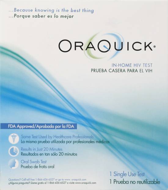 Oraquick Prueba Casera Para El Vih In-Home Hiv Test (1 ct)