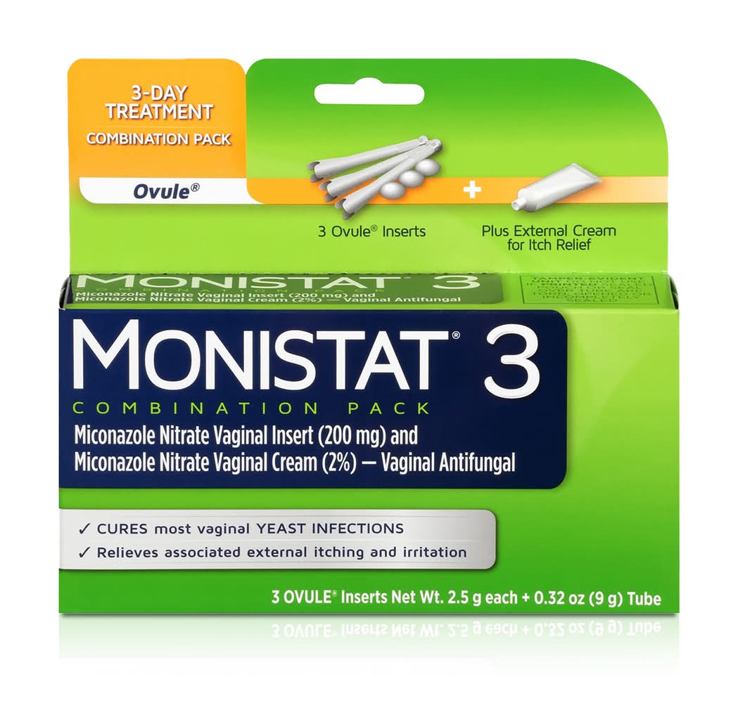 Monistat Vaginal Antifungal Cure & Itch Relief (11.5 g, 4 ct)