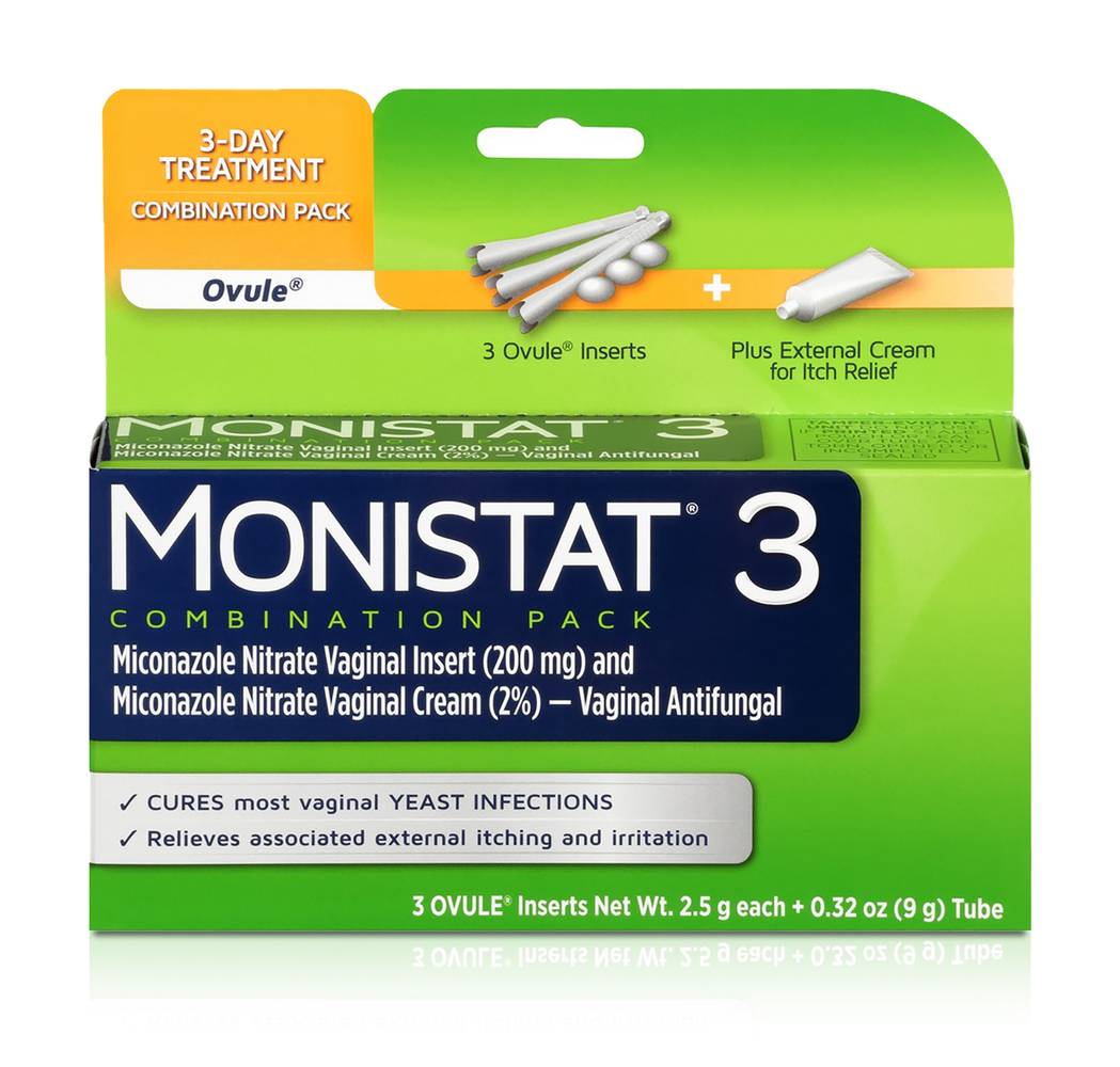Monistat Vaginal Antifungal Cure & Itch Relief (1.6 oz, 4 ct)